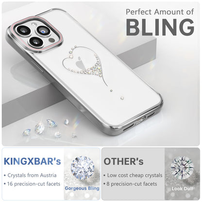 KINGXBAR Wish Swarovski Sparkle Crystals Clear Hard PC Case Cover