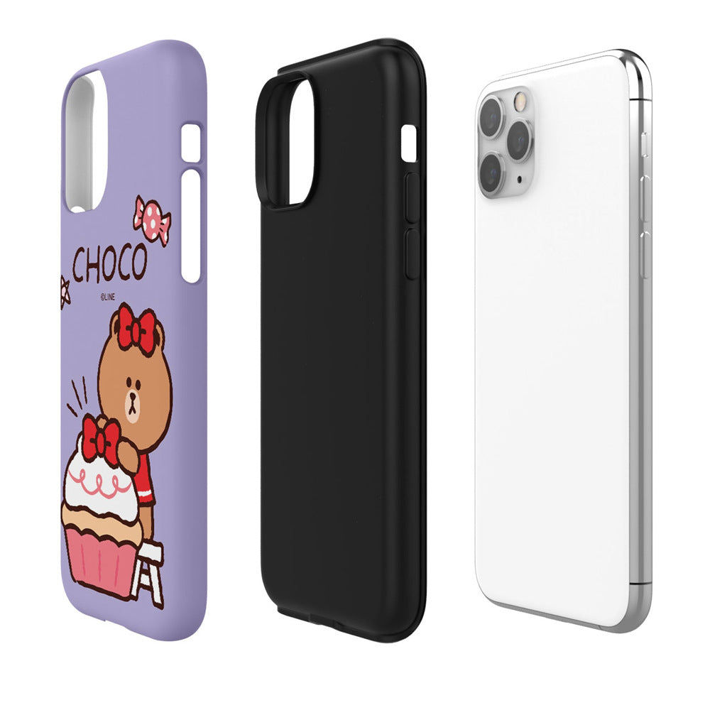 Line Friends Petit Sweets Dual Layer TPU+PC Shockproof Guard Up Combo Case Cover