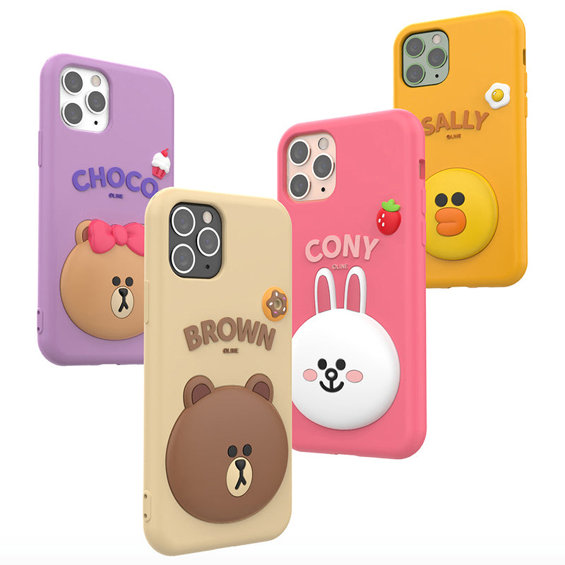 Line Friends Shockproof 3D Silicone Case Cover