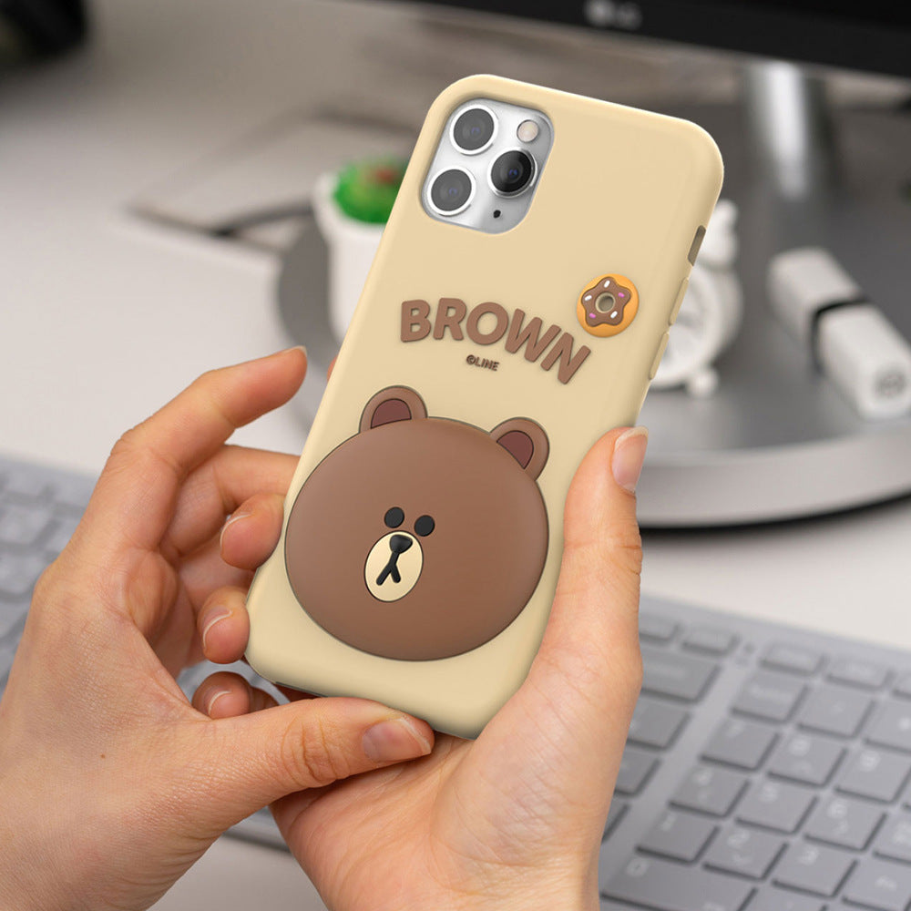 Line Friends Shockproof 3D Silicone Case Cover Armor King Case