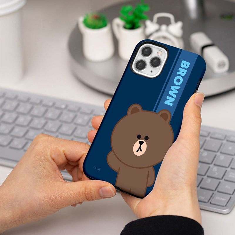 Line Friends Greeting Dual Layer TPU+PC Shockproof Guard Up Combo Case Cover