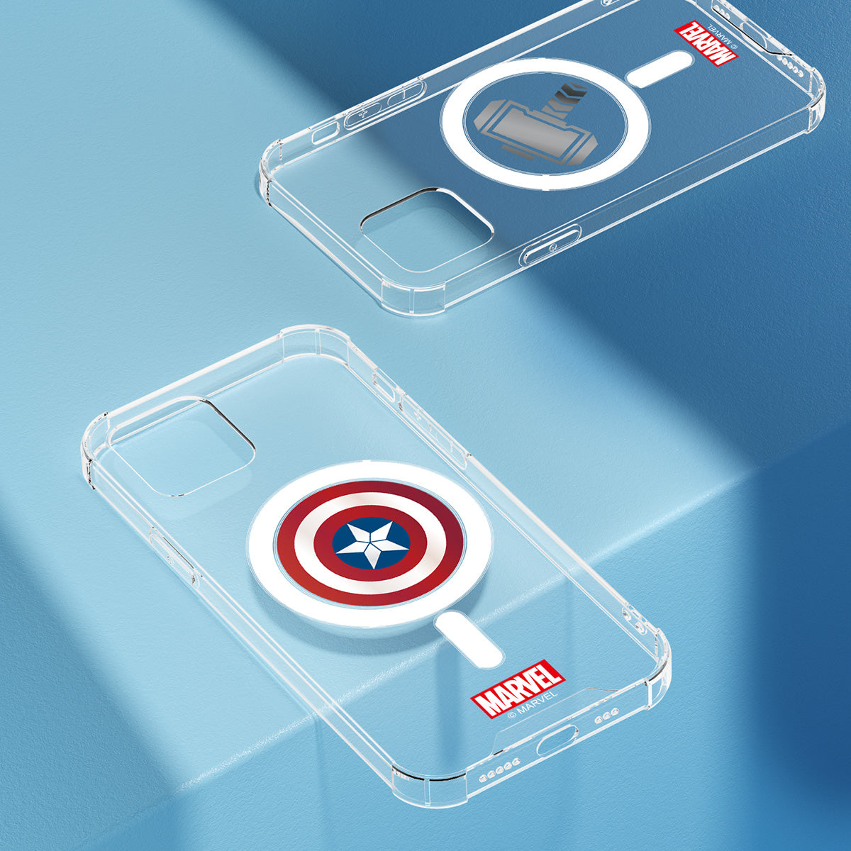 UKA Marvel Avengers Anti fall Clear PC TPU Magnetic MagSafe Case Cover