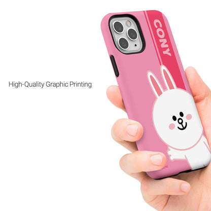 Line Friends Greeting Dual Layer TPU+PC Shockproof Guard Up Combo Case Cover