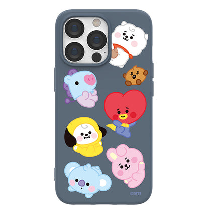 BT21 Liquid Silicone Soft Color Jelly Case Cover