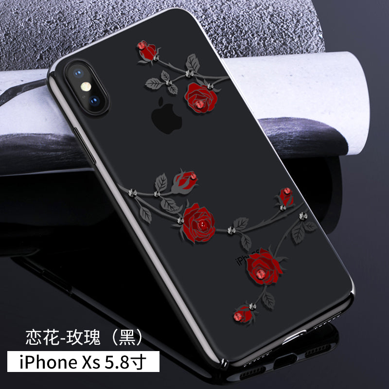 KINGXBAR Swarovski Crystal Clear Hard PC Case Cover for Apple iPhone XS/X