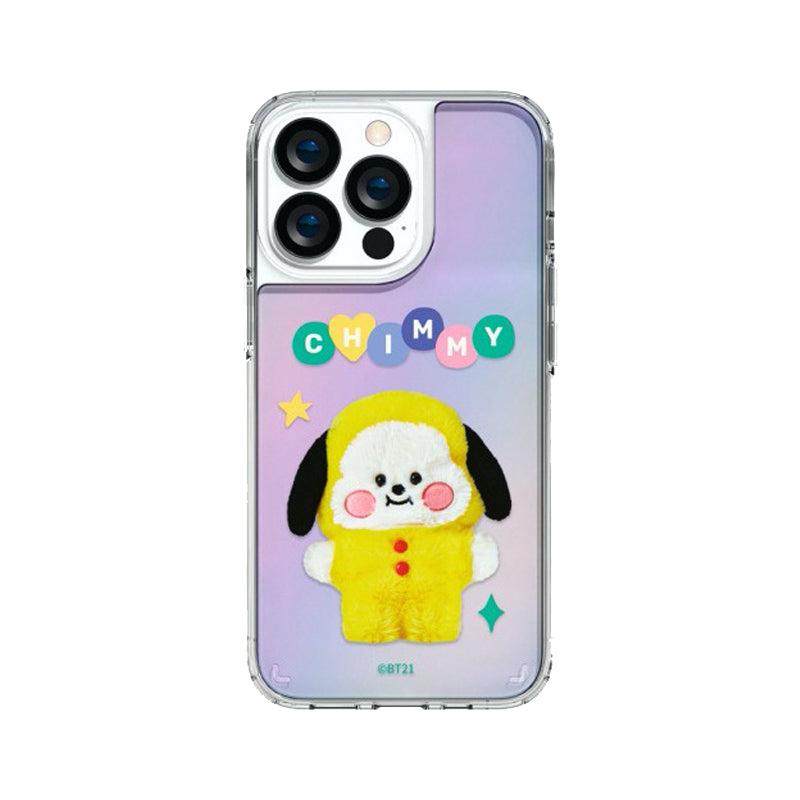 BT21 Shockproof Slim Fit Hologram Mirror Case Cover