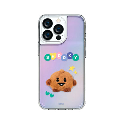 BT21 Shockproof Slim Fit Hologram Mirror Case Cover