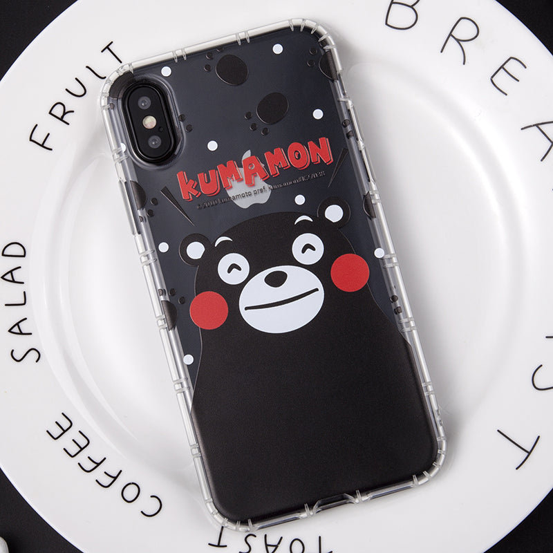 GARMMA Kumamon Shockproof Air Cushion Transparent TPU Soft Back Cover Case