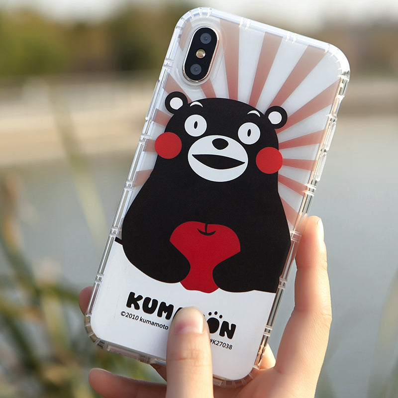 GARMMA Kumamon Shockproof Air Cushion Transparent TPU Soft Back Cover Case