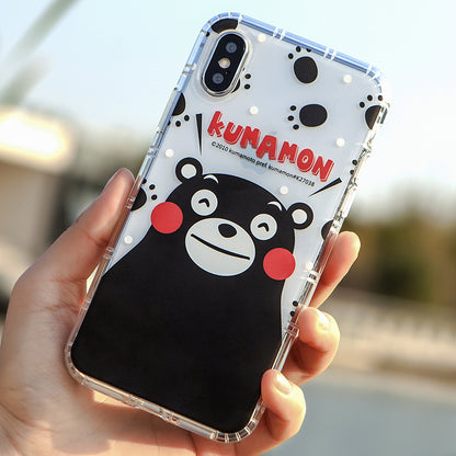 GARMMA Kumamon Shockproof Air Cushion Transparent TPU Soft Back Cover Case