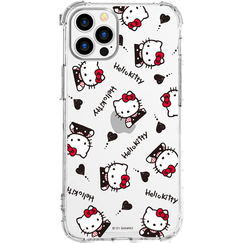 UKA Sanrio Characters Shockproof Air Cushion TPU+PC Clear Back Case Cover