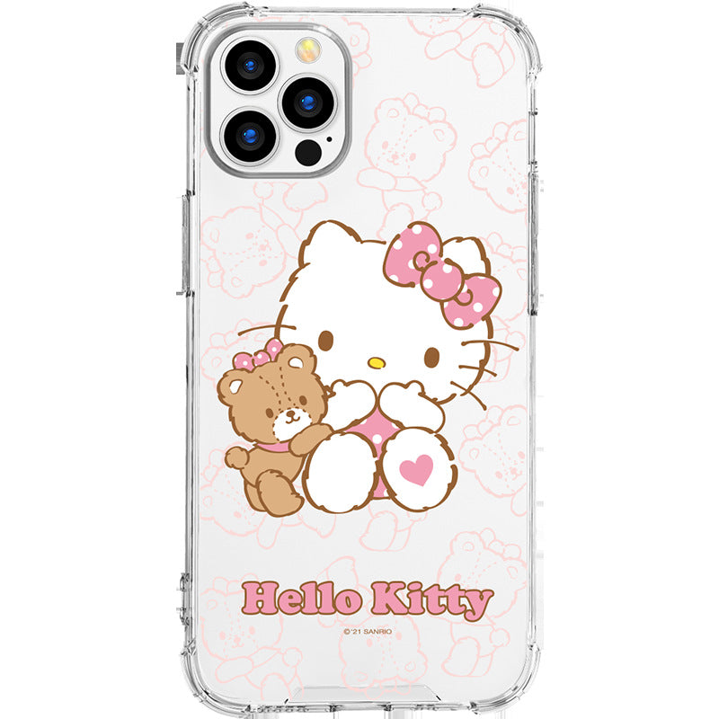 UKA Sanrio Characters Shockproof Air Cushion TPU+PC Clear Back Case Cover