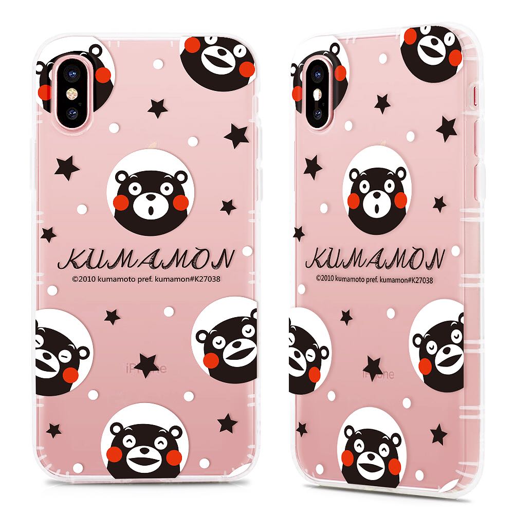 GARMMA Kumamon Shockproof Air Cushion Transparent TPU Soft Back Cover Case