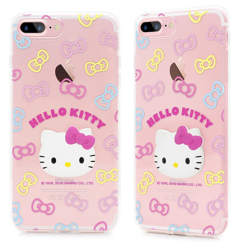 GARMMA Hello Kitty 3D TPU Soft Back Cover Case for Apple iPhone 8 7