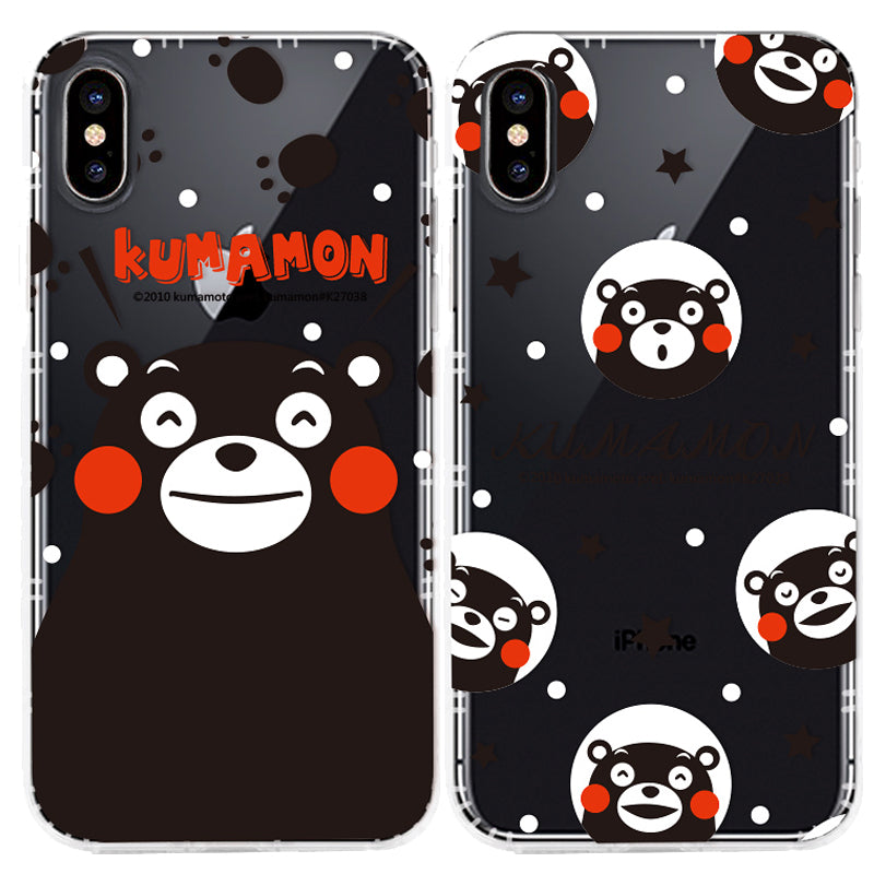 GARMMA Kumamon Shockproof Air Cushion Transparent TPU Soft Back Cover Case