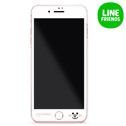 GARMMA Line Friends Full Size Glitter 9H Tempered Glass Screen Protector for Apple iPhone