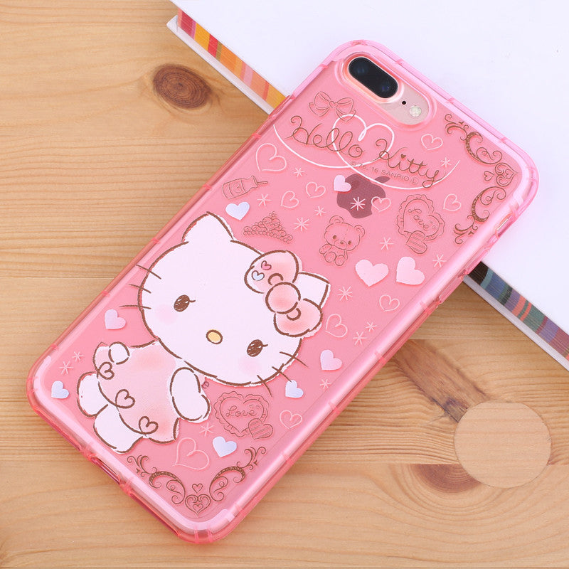 gourmandise Hello Kitty & My Melody Transparent TPU Soft Back