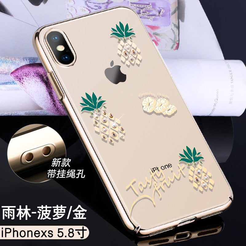 KINGXBAR Swarovski Crystal Clear Hard PC Case Cover for Apple iPhone XS/X