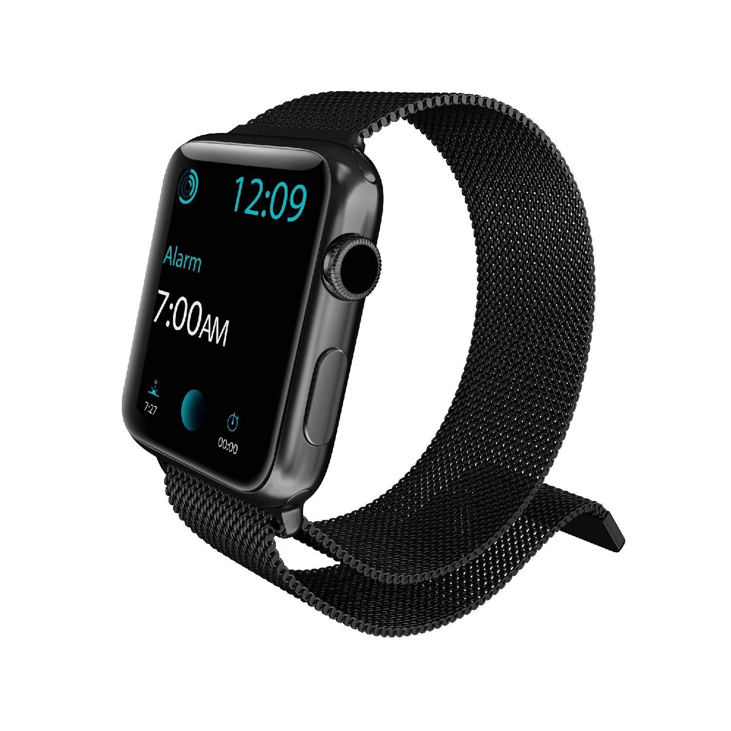 X Doria Hybrid Mesh Band for Apple Watch 38 40mm Black