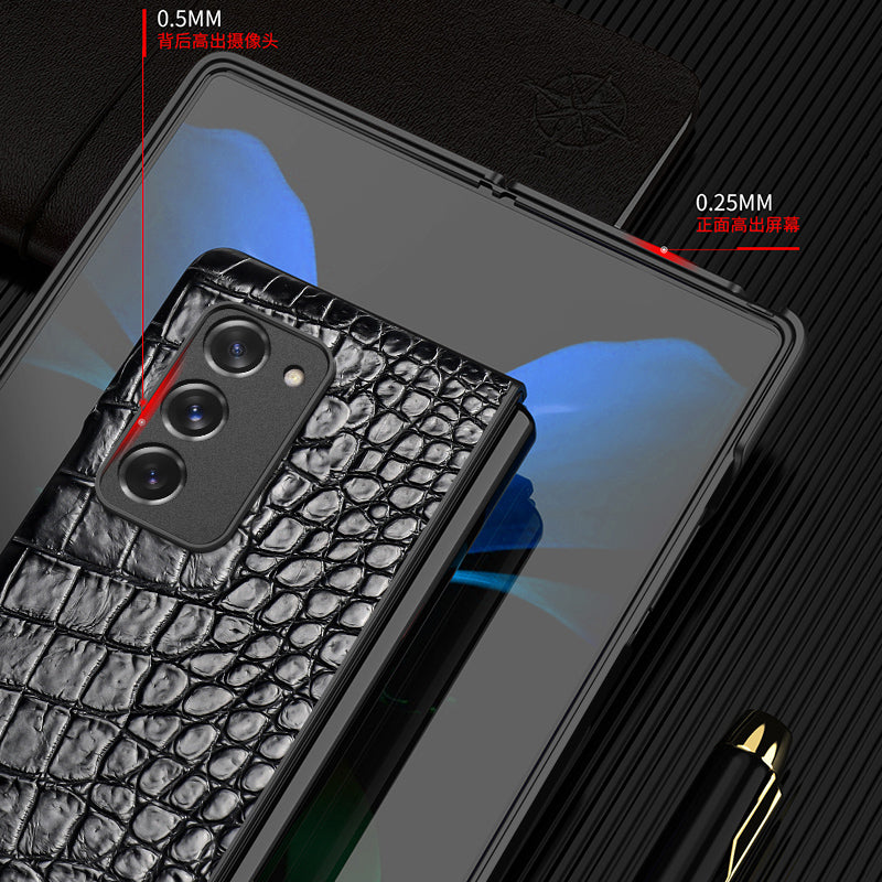 For Samsung Galaxy Z Flip 4 2022 Luxury Case Texture Leather