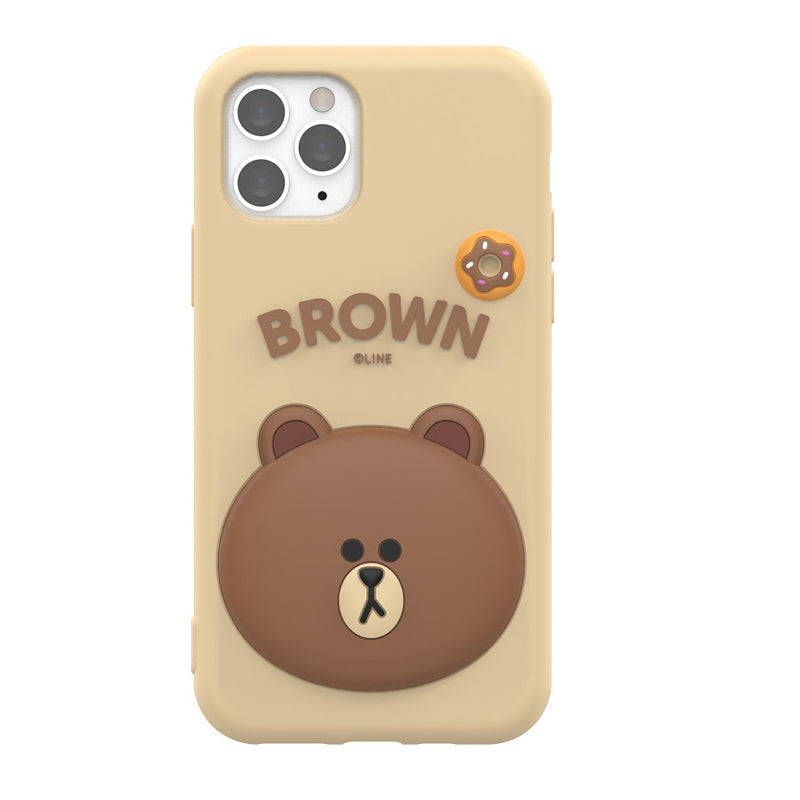 Line Friends Shockproof 3D Silicone Case Cover