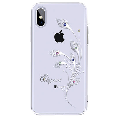 KINGXBAR Swarovski Crystal Clear Hard PC Case Cover for Apple iPhone XS/X