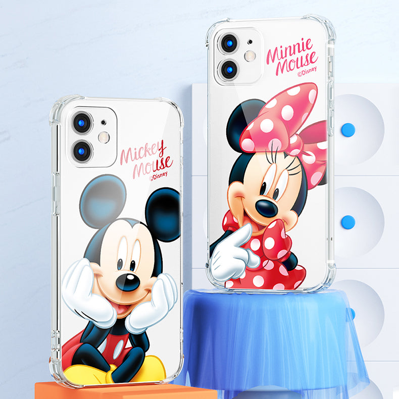 UKA Disney Shockproof Cushion Soft Clear Back Case Cover