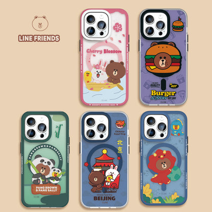 Line Friends Brown MagSafe Anti-Scratch Back Shockproof Cover Case